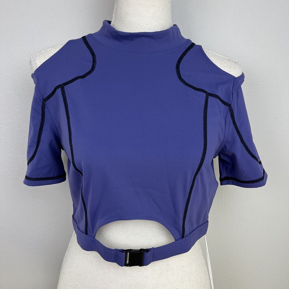 Y2K T1 Los Angeles Streetwear Women’s Violet Workout Top Medium Dream Maker NWT